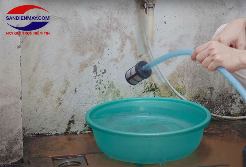 Chú ý đảm bảo nguồn nước cấp sạch sẽ