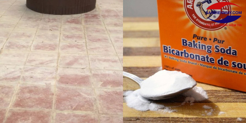 Baking soda được sử dụng rất nhiều trong quy trình tẩy rửa các vết bẩn