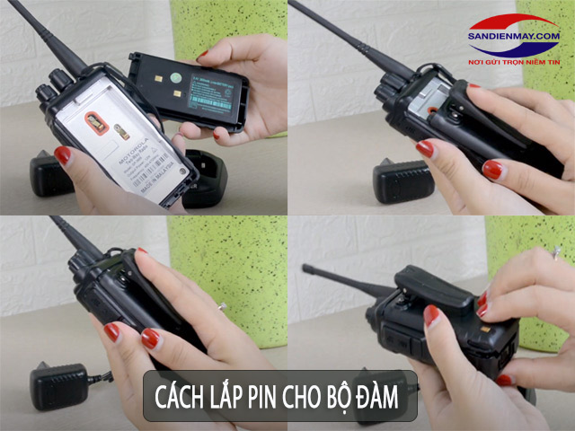 cách lắp đặt bộ đàm Kenwood TK-2360