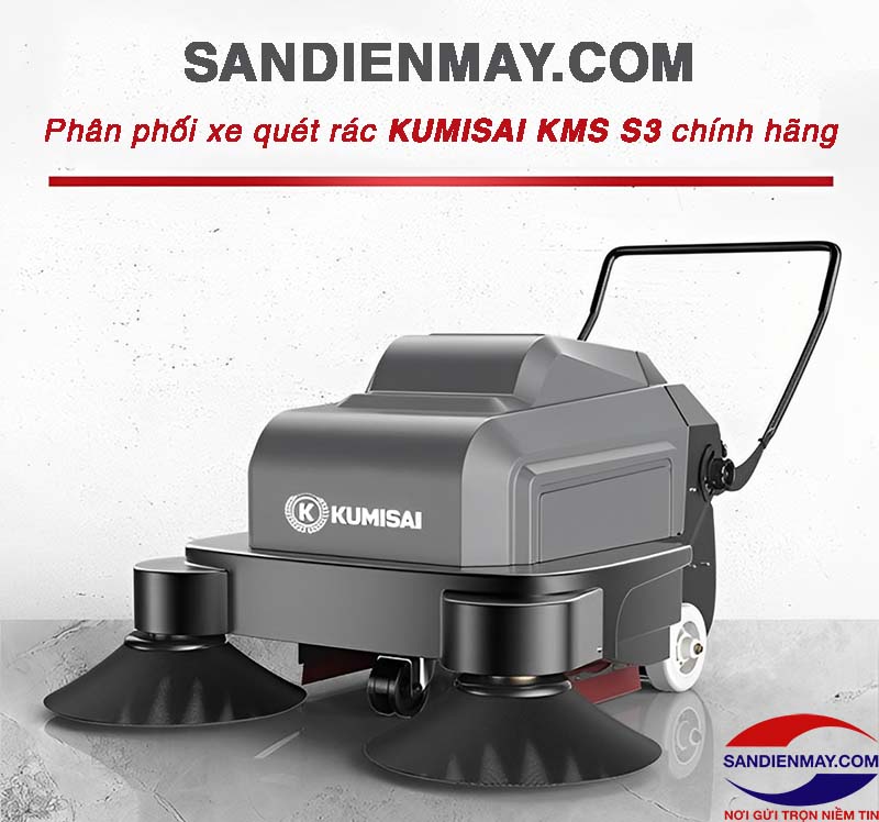 Đại lý phân phối xe quét rác Kumisai KMS-S3 chính hãng