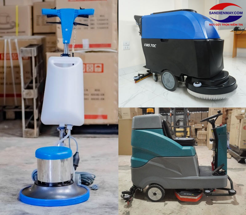 Kumisai, Palada và Supper Clean là những thương hiệu máy chà sàn nổi tiếng